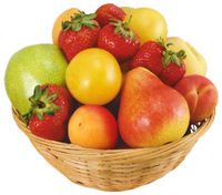 a basket of thanksgivng fruite